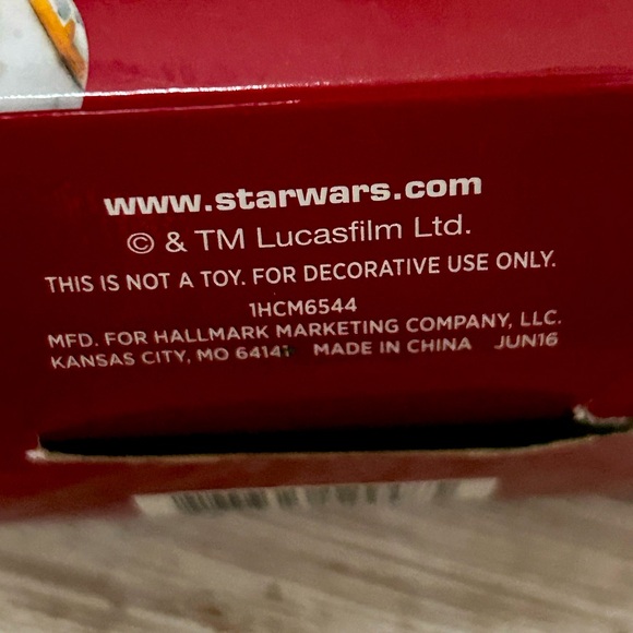 Walt Disney Star Wars BB-8 DROID Hallmark CHRISTMAS ORNAMENT - Picture 6 of 6